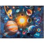Multidecor Детски противохлъзгащ килим PRINT 3D 120 x 160 см планети/пъстроцветен (MU0047)