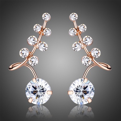 Victoria Filippi náušnice Swarovski Elements Catarita E0321 Bílá/čirá