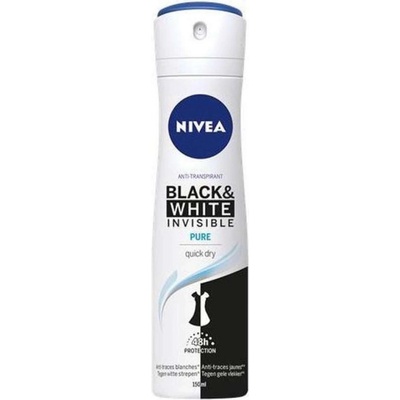 Nivea Invisible for Black & White Pure deospray 150 ml