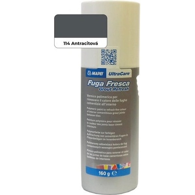 Farba na škáry Mapei Fuga Fresca antracite 160 g FUGAFRESCA114