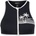 Roxy Дамско бикини горнище Roxy Women's The Retro Essentials Crop Top Bikini top - Anthracite (150-6369-0113)