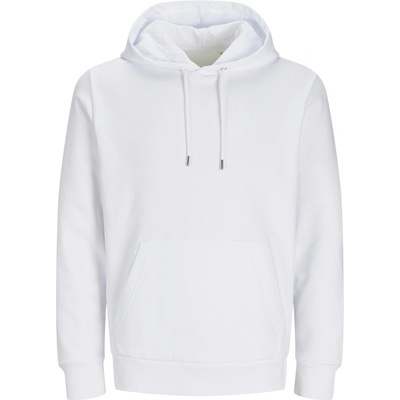 Jack & Jones mikina s kapucí Classic Hood unisex COT42390200100 white