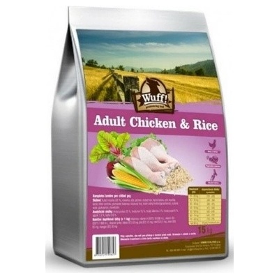 Wuff! Adult Chicken & Rice 15 kg