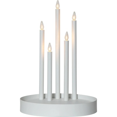 Vianočné LED svietnik výška 46 cm Star Trading Deco - biely