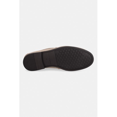 Tommy Hilfiger мокасини дамски велурени FLEXIBLE SLIM SUEDE LOAFER (FM0FM05745)