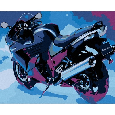 zuty Malování podle čísel Kawasaki 100 x 80 cm bez rámu a bez vypnutí plátna 8596530014782