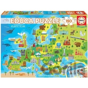 EDUCA Mapa Evropy 150 dielov
