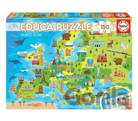 EDUCA Mapa Evropy 150 dielov