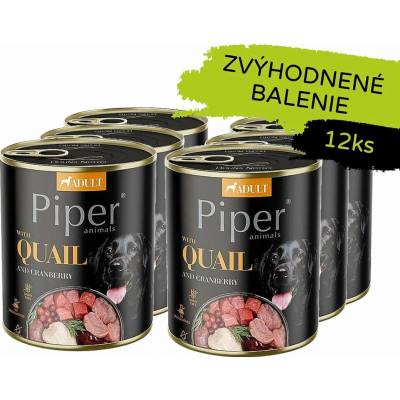 Dolina Noteci Piper Adult s prepelicou a brusnicami 12 x 800 g