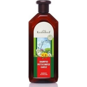 Krauterhof Стимулиращ шампоан за растеж за мазна коса с чесън и фитокомплекс, Krauterhof Shampoo Phytocomplex Garlic 500ml