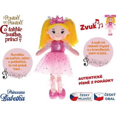 Mikro trading Princezna Babetka 35 cm česky zpívající