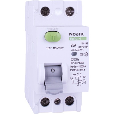 Noark Ex9L-H 2P 25A A 100mA S