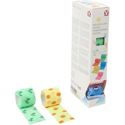 KRUUSE Fun-flex Care ovínadlo 5 cm x 4,5 m mix farieb 10 ks