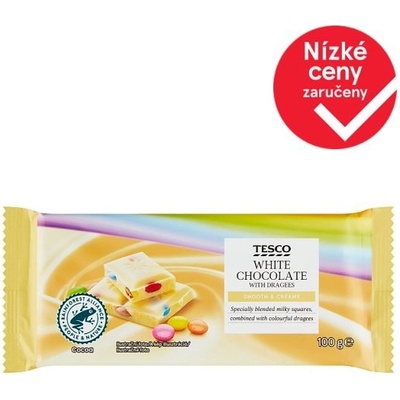 Tesco Bílá s čokoládovým dražé 100 g
