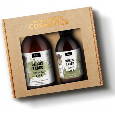 LAQ Dzikus Lasu pro muže gel 500 ml + šampon 300 ml kosmetická sada