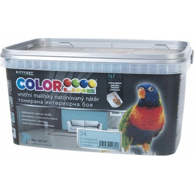 KITTFORT COLORLINE 4 kg smaragdov matná
