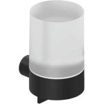 Kludi Vela R - Дозатор за сапун с държач, стъкло/матово черно 5897639 (5897639)