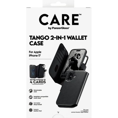 PanzerGlass® CARE Tango 2v1 Wallet púzdro s MagSafe Apple iPhone 17 čierne