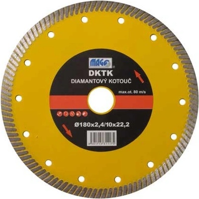 Diamantový kotouč TURBO SPEED 180x22,2mm [Obj. kód: DKTK180]