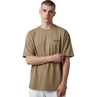 Nova stil pánske nadmerné tričko 100 % bavlna Petr béžové