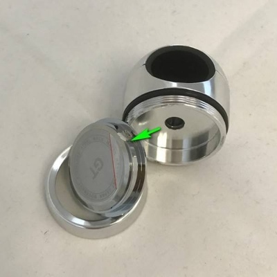 Hodinky na řidítka Quartz chrom/carbon | Zboží Auto