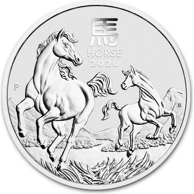 Perth Mint Strieborná minca Year of the Horse / Rok koňa 2026 Lunárna séria III 1 oz