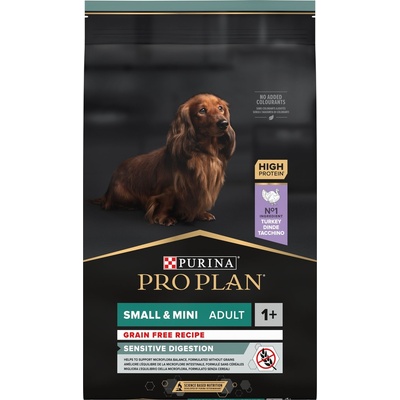Pro Plan Small & Mini Adult Sensitive Digestion Grain Free granule pro psy krůta 7 kg