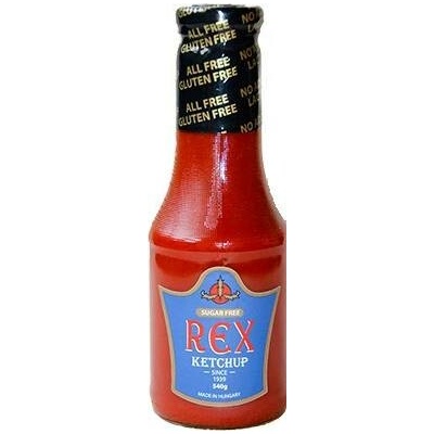 Rex Kečup jemný bez cukru se stévií 540 g