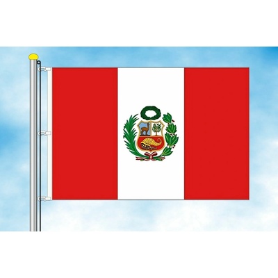 LIBEA, s.r.o. Vlajka Peru Rozměr: 30×45 cm, Uchycení: Karabiny na stožár