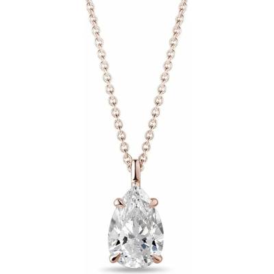 Klenota Náhrdelník z ružového zlata s lab grown diamantom N0870754