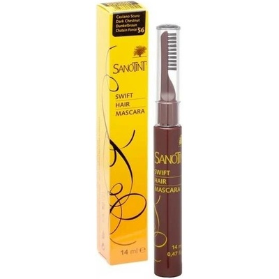 Sanotint Sanotint Řasenka na vlasy Swift hair mascara S6 tmavý kaštan 14 ml