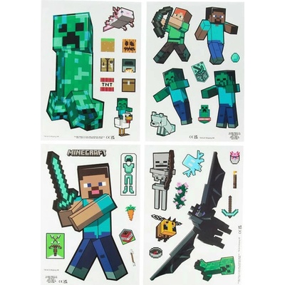 Samolepky na sklo Minecraft