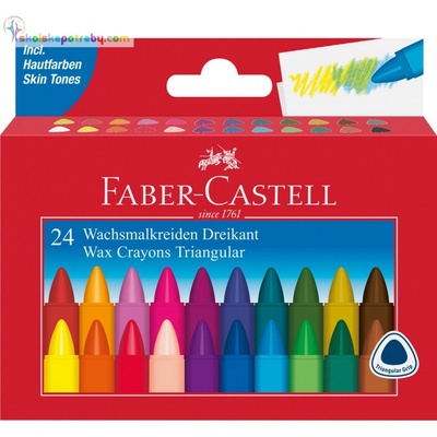 Faber Castell Voskovky trojhranné pap.krabička 24ks 120024
