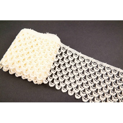 Vzdušná krajka - smetanová - šířka 8 cm – Zboží Dáma
