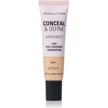 Makeup Revolution Conceal & Define матиращ фон дьо тен цвят F5NW 23ml