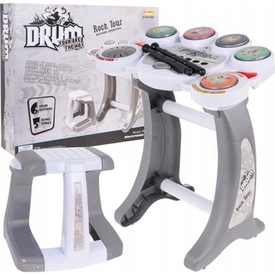 JOKO detské Rockové elektronické bubny Bicie so stoličkou Rock Tour
