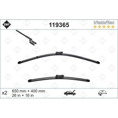 SWF Visioflex Set 650+400 mm 119365