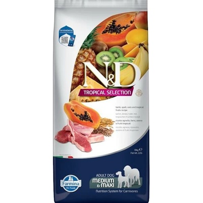 N&D Tropical Selection Adult Medium & Maxi Ancestral Grain Lamb 10 kg