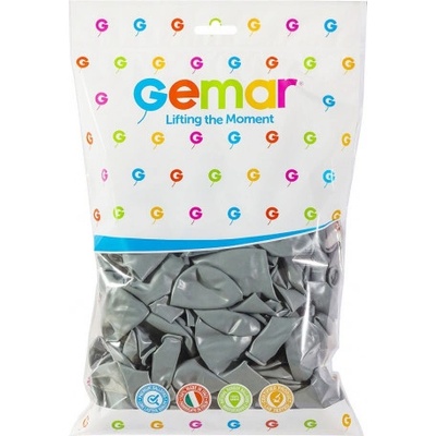 GODAN Balónky ŠEDÉ 26 cm pastelové