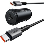 Mcdodo Зарядно за автомобил - Mcdodo Obsidian Series (CC-7493) - включен Type-C кабел, PD30W, Smart IC, 1.2m - Черен