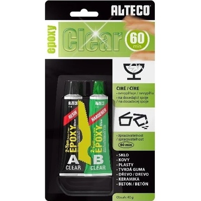 ALTECO Lepidlo dvousložkové Epoxy Clear Extra silné 40 g