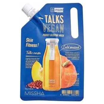 Image 1 of MISSHA Talks Vegan Skin Fitness - Нощна маска за лице с тиква 10гр
