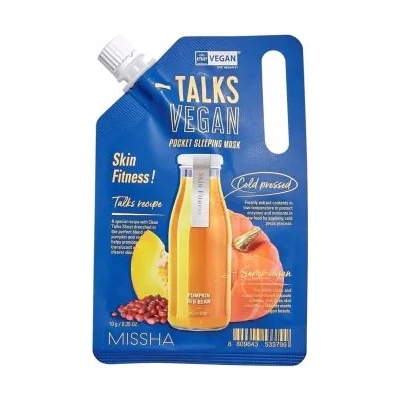 MISSHA Talks Vegan Skin Fitness - Нощна маска за лице с тиква 10гр