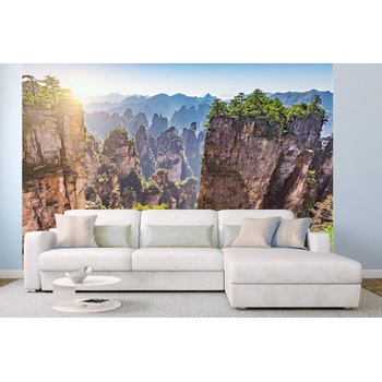 DIMEX ART s. r. o Самозалепваща се флизелинова фототапета цветни скали 375 x 250 см