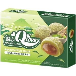 Qlove японски бисквитки с мача, традиционни мочи, 180 г