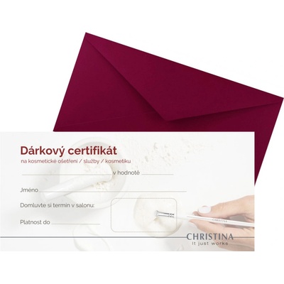 Christina Cosmeceuticals Dárkový poukaz Christina v hodnotě 2000 Kč