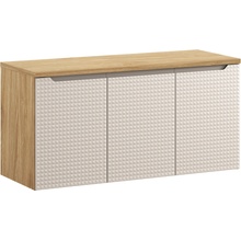 Comad Koupelnová skříňka pod deskové umyvadlo set Luxor Beige I. 120 béžová/dub olejovaný
