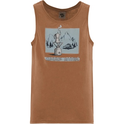 E9 Мъжки потник с широка презрамка E9 1Caffe Tank top - Cocoa - размер XL (216-0567-1215)