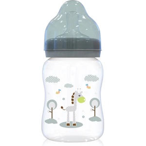 Baby Care Бебешко шише с широко гърло Lorelli - Baby Care, Animals, 250 ml, Green (10200710004)
