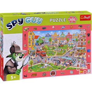 Trefl Пъзел Trefl от 100 части - Spy Guy, градът (15590) - baby